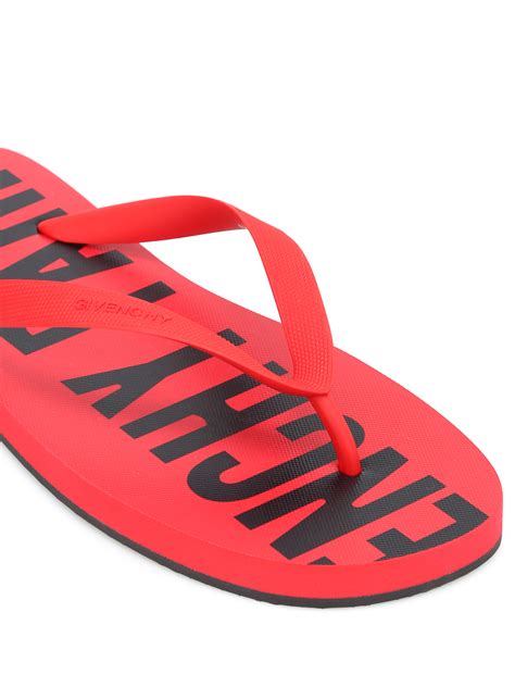 givenchy flip flops favelas logo